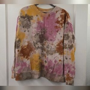 Wild Fable Multicolor Tie-Dye Crew Neck Size Small EUC